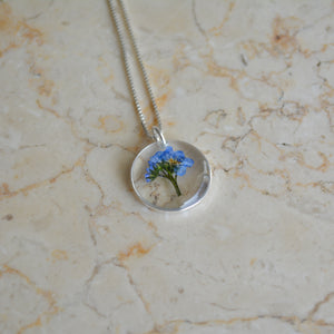 Forget Me Not Bouquet Necklace (Small)